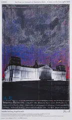 Christo, Reichstag, color lithography