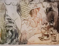 Orient by Pancho Panev, 1985, etching, sold Sep 2026