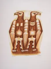 Boyan Raynov, Eagles, lithography