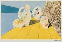 Max Ernst, Yellow Sea Shell, chromolithography