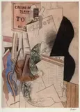 Pablo Picasso, Man Reading Newspaper, chromolithography