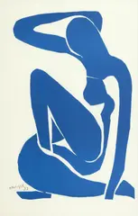 Henri Matisse, Blue Nude Figure, 1952, lithography