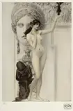 Gustav Klimt, Allegory of Sculpture, chromolithography