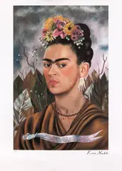 Frida Kahlo, Self-portrait, chromolithography