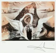 Salvador Dalí, Bacchanalia, chromolithography
