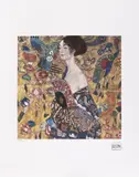 Gustav Klimt, Lady with a Fan, chromolithography