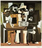 Pablo Picasso, Three Musicians, chromolithography