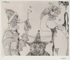 Pablo Picasso, Opium Dreams, chromolithography