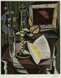 Pablo Picasso, Still Life with Candlestick, chromolithography