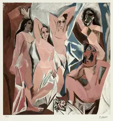 Pablo Picasso, The Ladies of Avignon, chromolithography