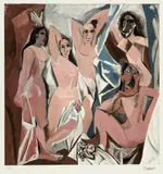 Pablo Picasso, The Ladies of Avignon, chromolithography