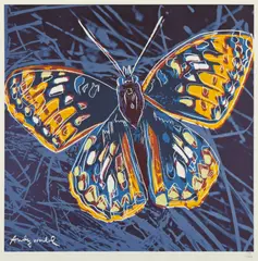 Andy Warhol, "Butterfly 'San Francisco Silverspot'", chromolithography