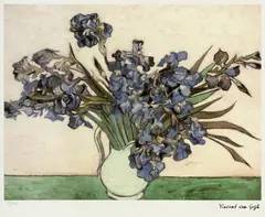 Vincent van Gogh, Irises, chromolithography