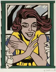 Roy Lichtenstein, The Girl at the Window, chromolithograph