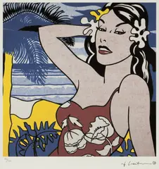 Roy Lichtenstein, Aloha, chromolithography