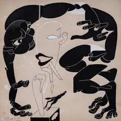 Ivan Gazdov, Adoration, tempera on paper