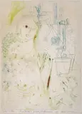 Luben Dimanov, Madonna, 1973, drypoint