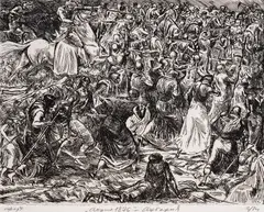 Grigor Spiridonov, Tarnovo Inn, 1966, etching