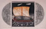 Toma Tomov, Greek Ships, 1986, etching and aquatint