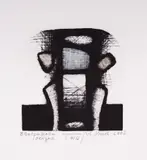 Ivan Ninov, Imaginary Landscape, 2002, drypoint