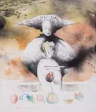 Dimitar Voinov, The Forbidden Fruit, lithography