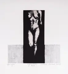 Ivan Ninov, Figure, 2001, drypoint