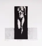 Ivan Ninov, Figure, 2001, drypoint