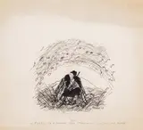 Ilia Beshkov, The Music, 1947, ink on paper