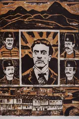 Pencho Balkanski, Heroes, 1968, lithography