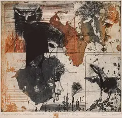 Vladimir Chukich, A Very Old Wall, 1984, etching