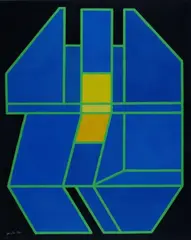 Il sordito tramonto by Achille Perilli, 2011, offered Jul 2013