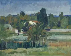 Paesaggio by Alfiero Cappellini, 1944, offered Jul 2013