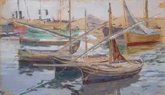 Barche by Guglielmo Micheli, offered Jul 2013
