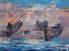 Barche by Voltolino Fontani, offered Jul 2013