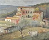 Ruggero Sargentini, Paesaggio con buoi, 1939