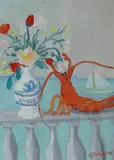 Guido Peyron, Natura morta e mare sullo sfondo
