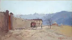 Sulla strada by Ferruccio Rontini, 1936, offered Jul 2013