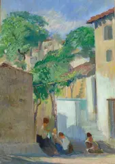 Paesaggio di Oliena by Gaetano Spinelli, 1949, offered Jul 2013