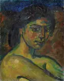Testa di ragazza by a Enrico Ludolf Verworner, Sigla in basso a destra, offered Jul 2013