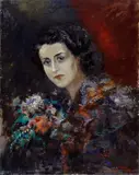 Seve Sospizio, Ritratto di donna con fiore