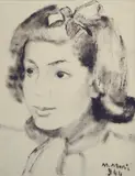 Marisa Mori, Volto di ragazza, autentica di Franco Mori on foto.