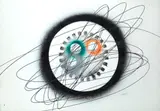 Roberto Crippa, Spirale, 1970, acrylic on paper