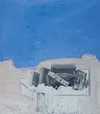 Carlo Mattioli, Natura morta rosa e azzurra