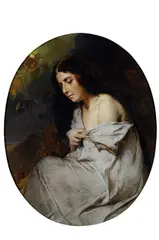 La mia modella by Domenico Induno, 1856, offered Apr 2013