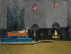 Tomba del Sultano Amurat I by Alberto Pasini, 1873, offered Apr 2013