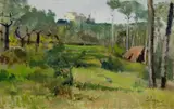Silvestro Lega, La capanna nel podere (Capanna nel bosco)