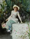 Francesco Vinea, Fanciulla con fiori