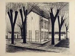Paesaggio con alberi e case by Bernard Buffet, offered Dec 2012