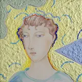 Senza titolo by Luca Alinari, acrylic and mixed media on canvas tesa on panel, offered Dec 2012