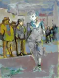 Gruppo di figure by Mino Maccari, 1959, offered Dec 2012